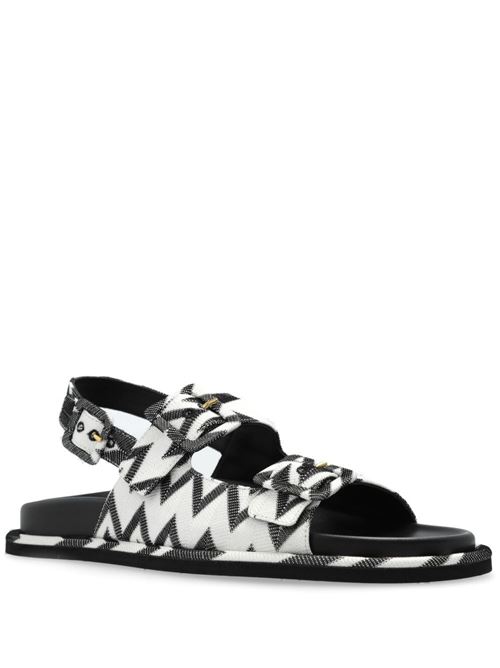 sandalo donna Missoni | M39022WAVE BLACK WHITE